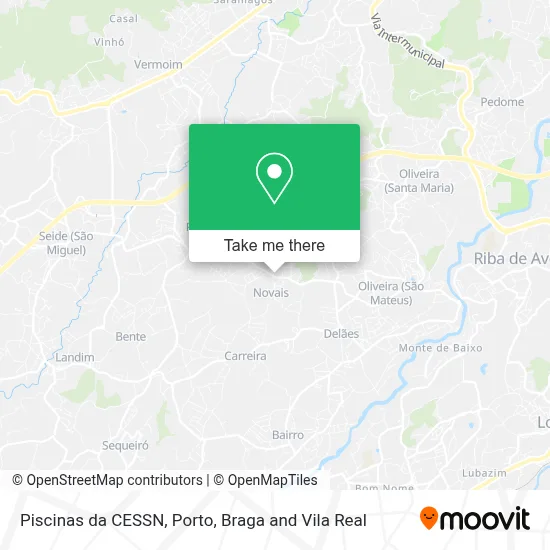 Piscinas da CESSN map