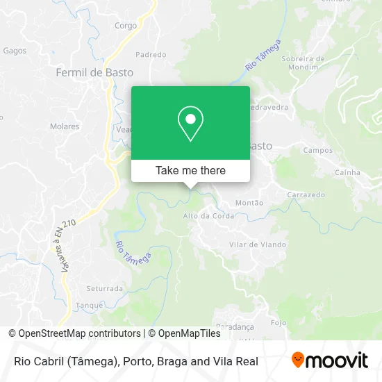 Rio Cabril (Tâmega) map