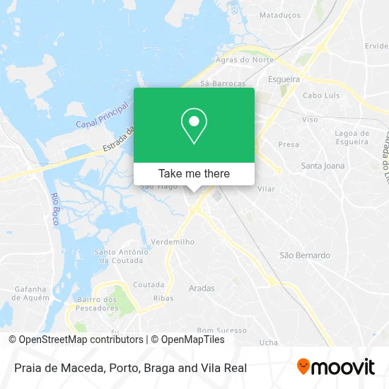 Praia de Maceda map
