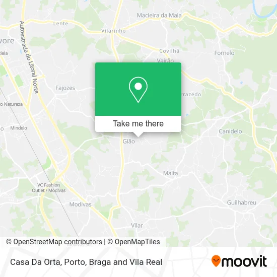 Casa Da Orta map