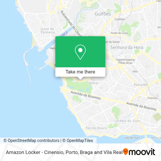Amazon Locker - Cinensio map