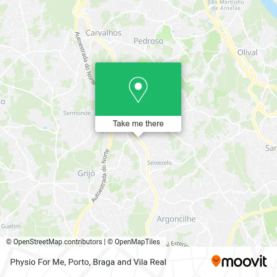 Physio For Me map