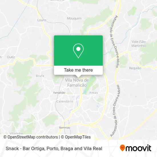 Snack - Bar Ortiga map