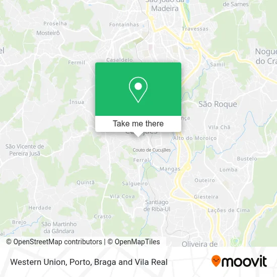 Western Union map