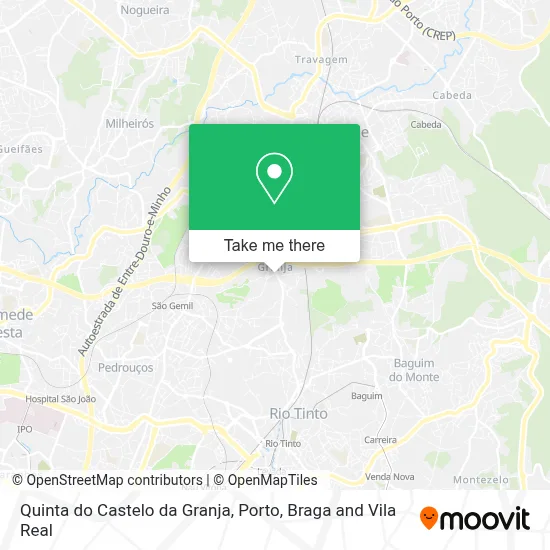 Quinta do Castelo da Granja map