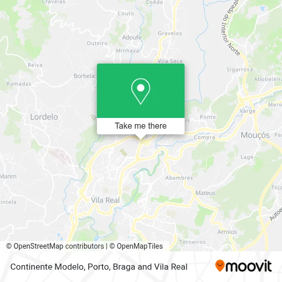 Continente Modelo map