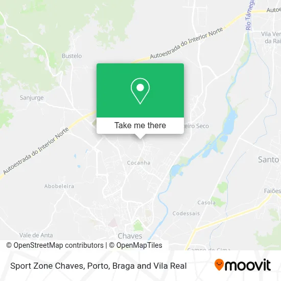 Sport Zone Chaves map