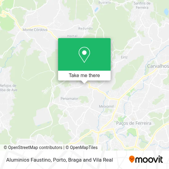 Aluminios Faustino map