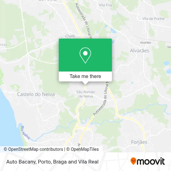 Auto Bacany map