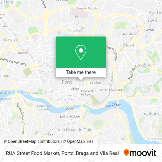 RUA Street Food Market map