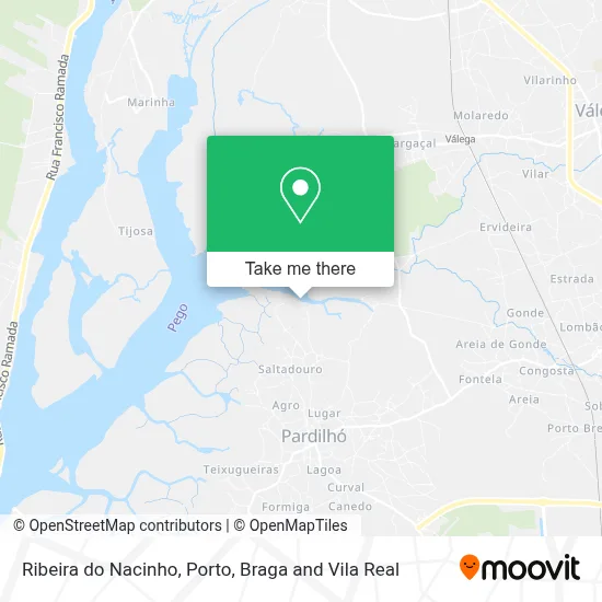 Ribeira do Nacinho map