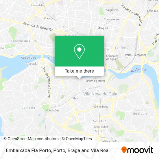 Embaixada Fla Porto map