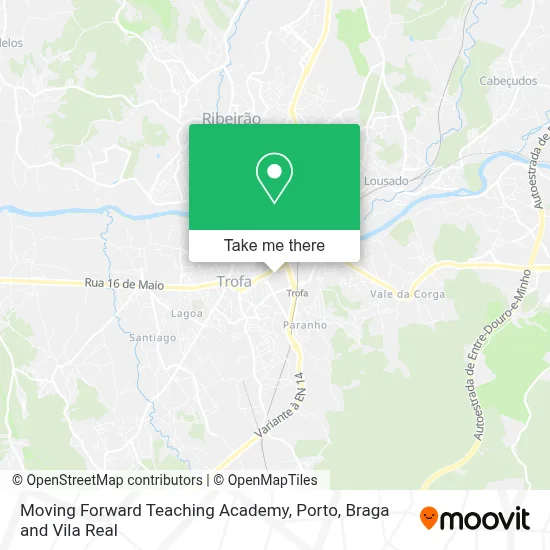 Moving Forward Teaching Academy map