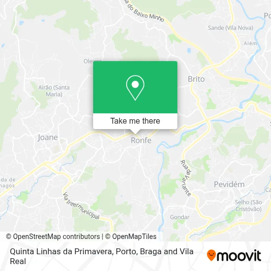 Quinta Linhas da Primavera mapa
