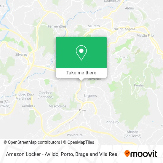 Amazon Locker - Avildo map
