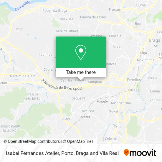 Isabel Fernandes Atelier map