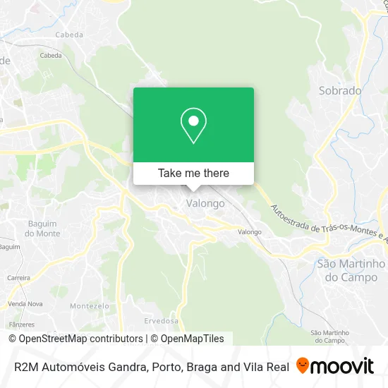 R2M Automóveis Gandra mapa