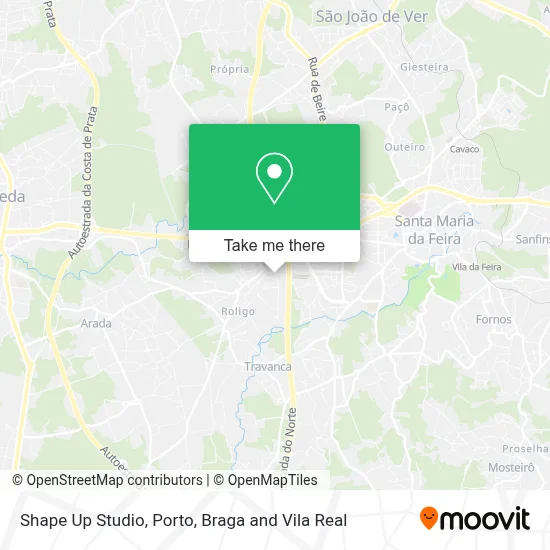 Shape Up Studio map