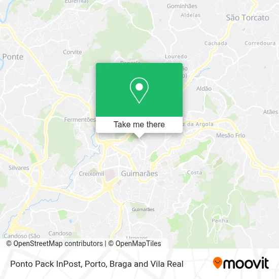 Ponto Pack InPost map