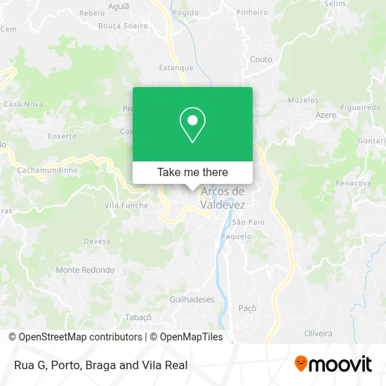 Rua G mapa