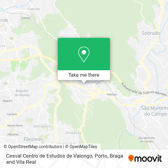 Cesval Centro de Estudos de Valongo map