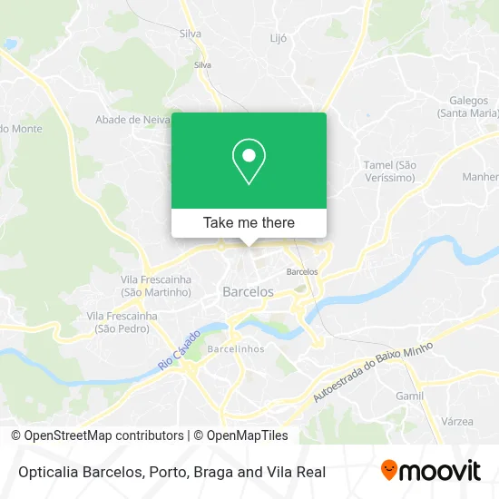 Opticalia Barcelos map