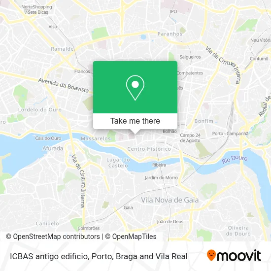 ICBAS antigo edificio map