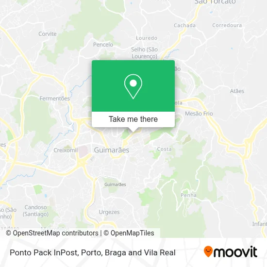 Ponto Pack InPost map