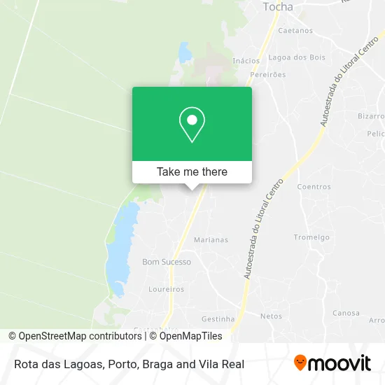 Rota das Lagoas map