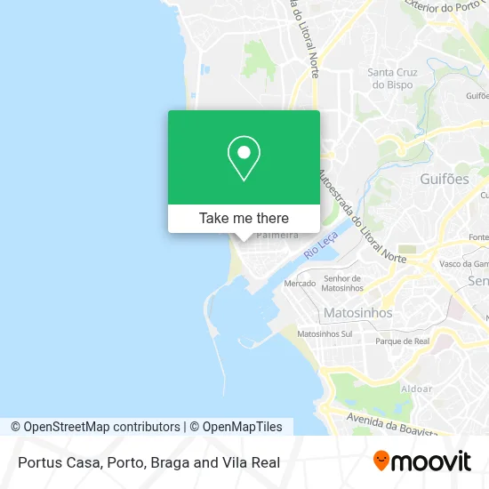 Portus Casa map