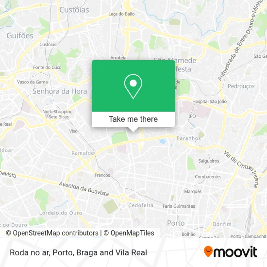 Roda no ar mapa