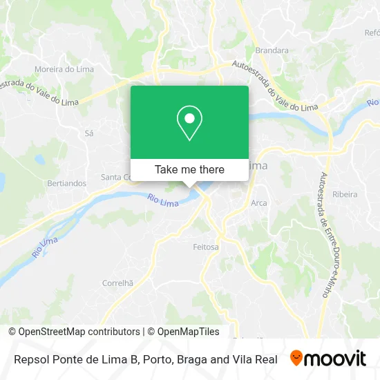 Repsol Ponte de Lima B map