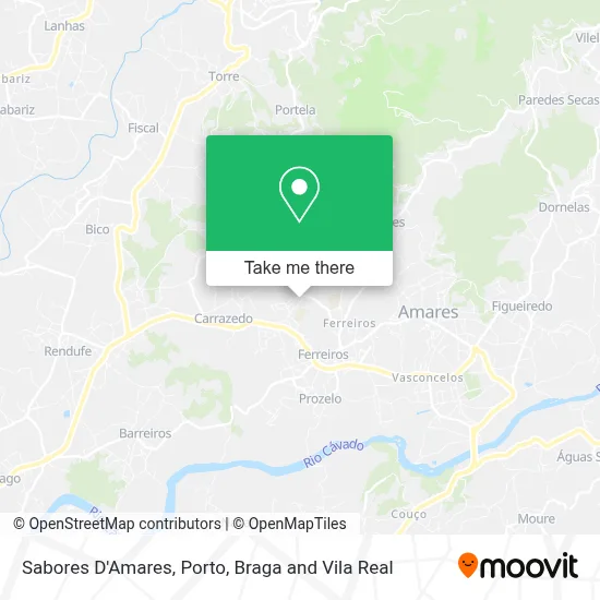 Sabores D'Amares map