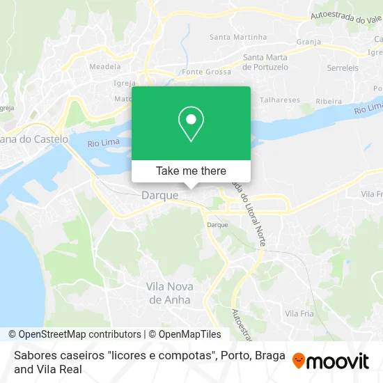 Sabores caseiros "licores e compotas" map