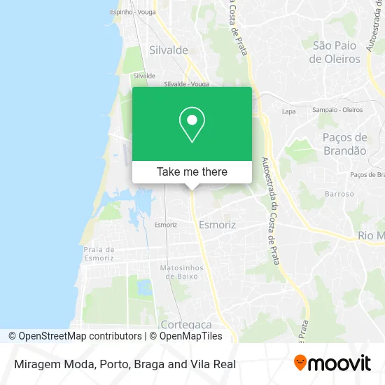 Miragem Moda map