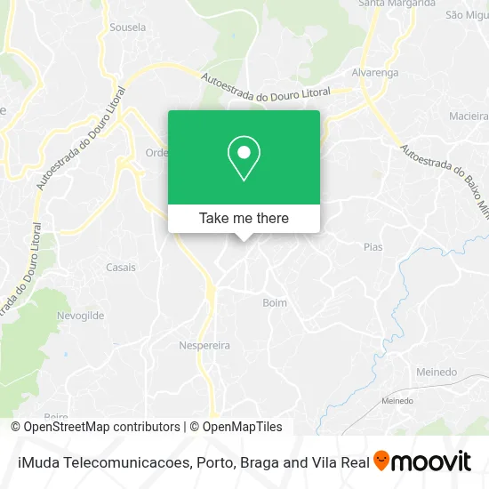 iMuda Telecomunicacoes map