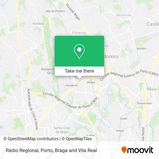 Rádio Regional map