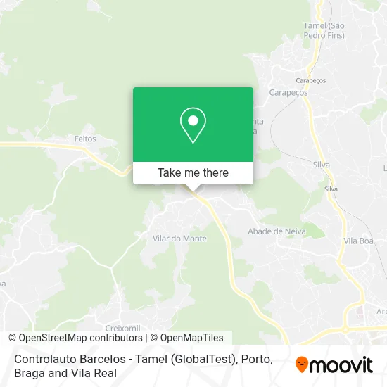 Controlauto Barcelos - Tamel (GlobalTest) map
