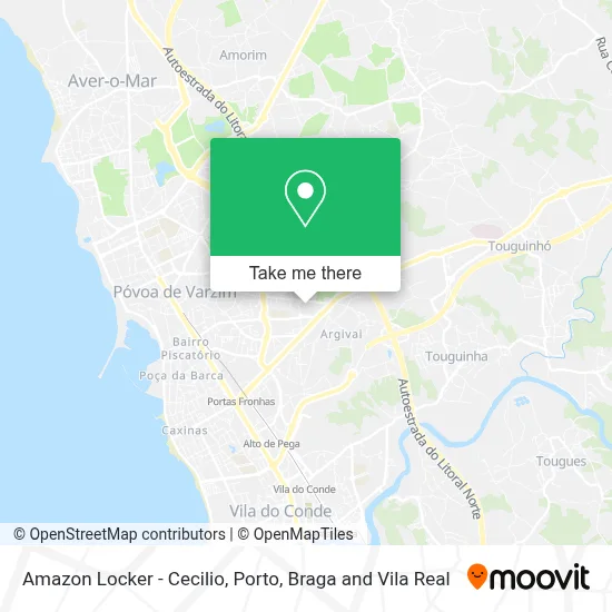 Amazon Locker - Cecilio map