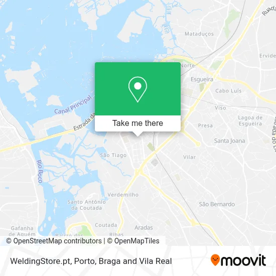 WeldingStore.pt map