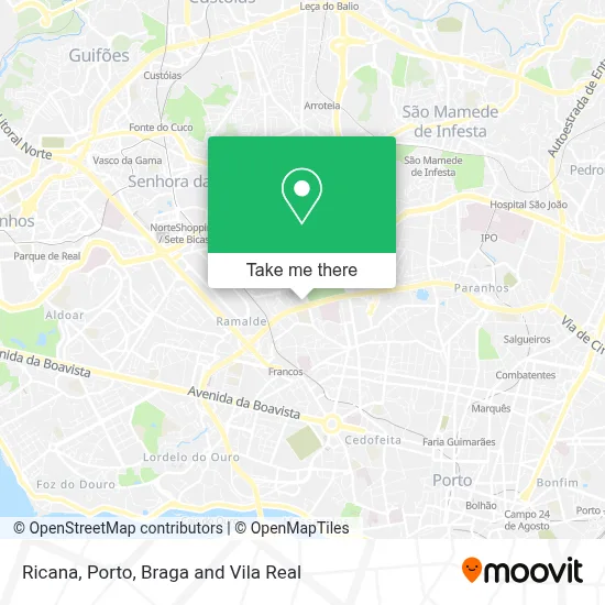Ricana mapa