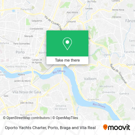 Oporto Yachts Charter map