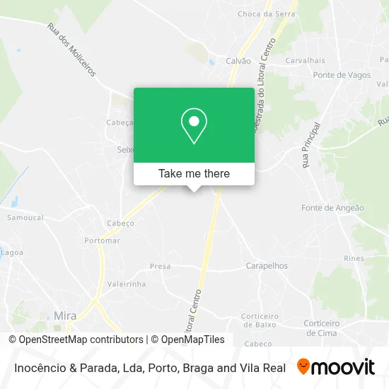 Inocêncio & Parada, Lda map