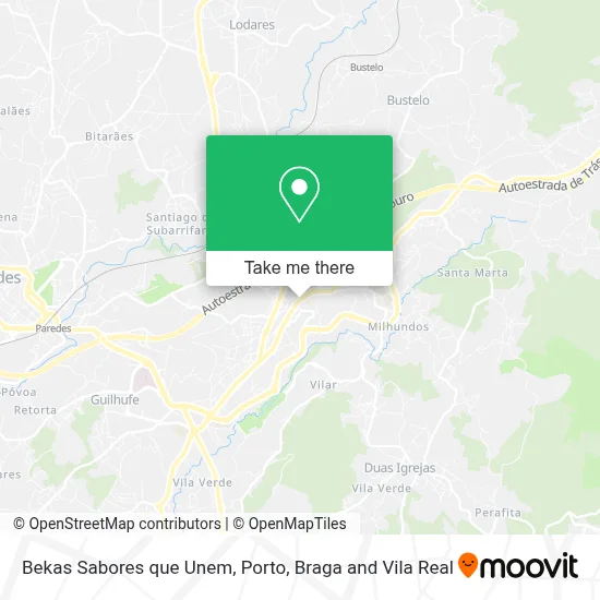 Bekas Sabores que Unem map