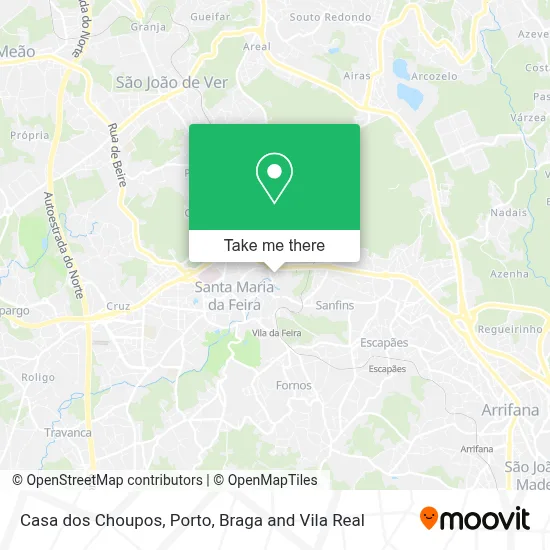 Casa dos Choupos map