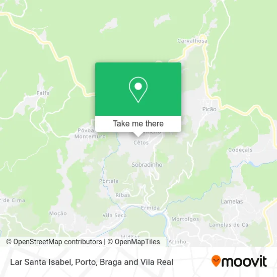 Lar Santa Isabel map