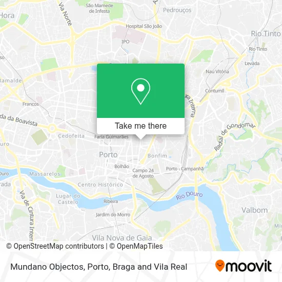 Mundano Objectos map