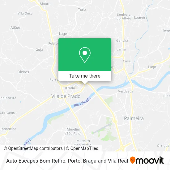 Auto Escapes Bom Retiro map
