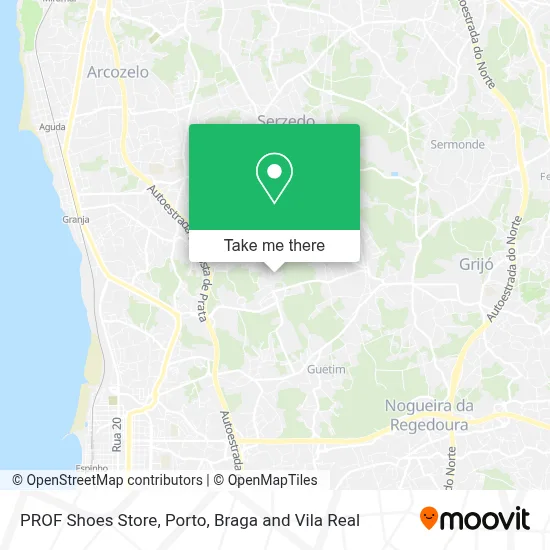 PROF Shoes Store map