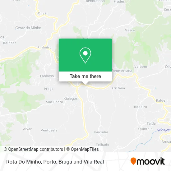 Rota Do Minho mapa